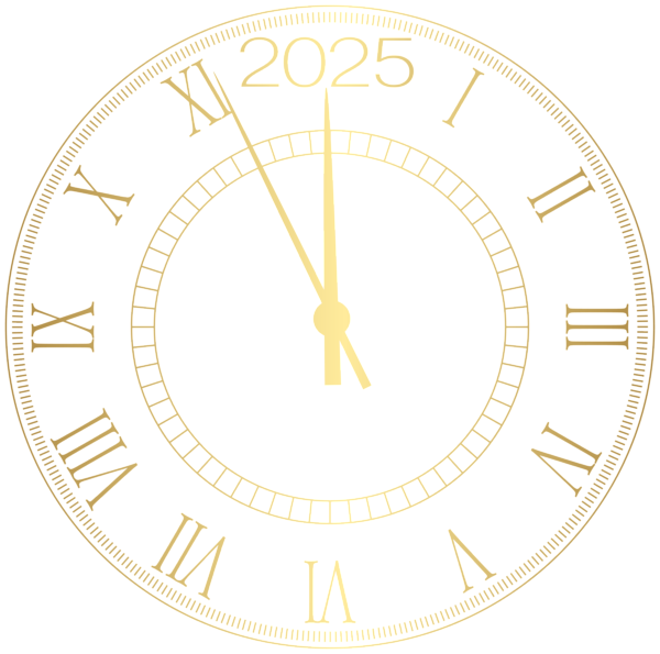 2025 Decorative New Year Clock Clip Art Gallery Yopriceville HighQuality Free Images and
